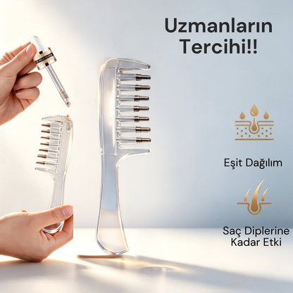 Sıvı Hazneli Saç Derisi Bakım Tarağı